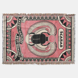 Couverture Jet égyptien de boîte d'allumettes de scarabée de