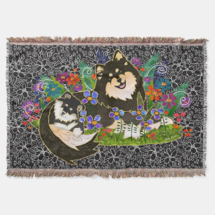 Couverture Jet finlandais de tapisserie tissé par Lapphund d