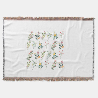 Couverture Jetée de coton floral