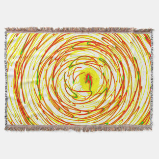 Couverture jetée premium Spiral Wave Bloom