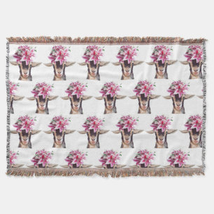Couverture Jeter Blanket Lily la chèvre