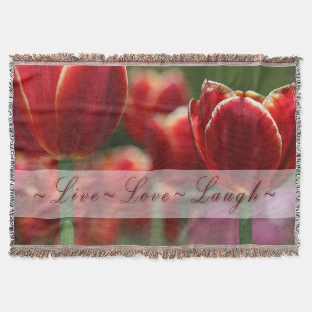 Couverture Jeter une couverture/tulipes (Devant)