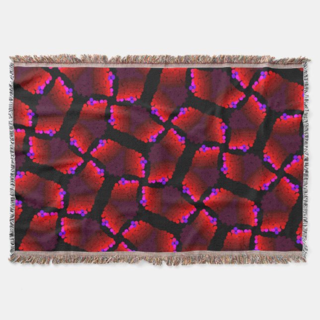 Couverture Jimette Design à franges déco (Devant)