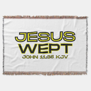 Couverture John 11:35 Citation de la Bible Verse KJV