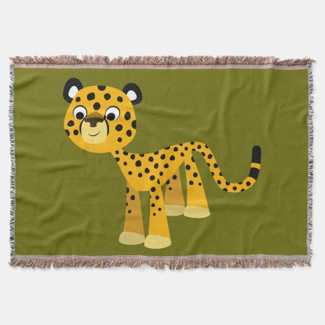Couverture Joli Dessin Cheetah Lance Blanket (Devant)