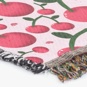 Couverture Joli motif cerise Esthétique Cerise rouge sans c