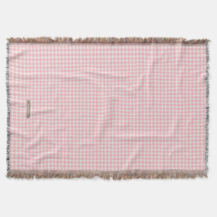Couverture Joli motif rétro féminin à carreaux en rose pastel