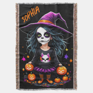 Couverture Jolie Adorable Kawaii Halloween sorcière