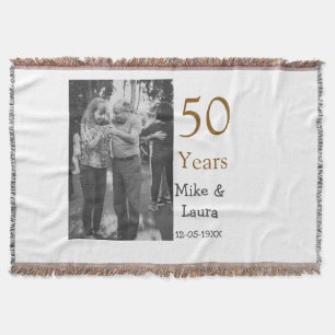 Couverture Joyeux 50e anniversaire ajouter nom du couple date