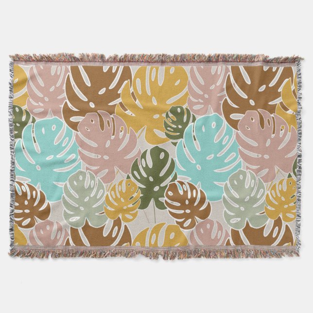 Couverture jungle monstère colorée (Devant)