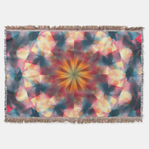 Couverture Kaleidoscopique Prismatique Mandala