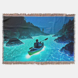 Couverture Kayak dans la conception de l'eau brillante