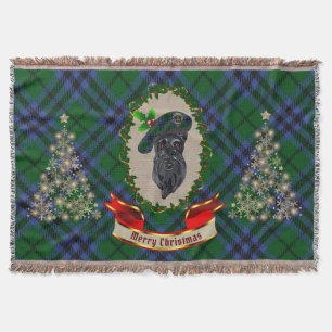 Couverture Keith Scottie Chien Christmas Thon Blanket