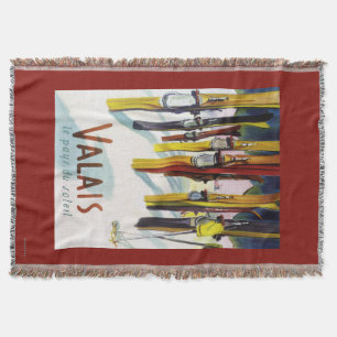 Couverture La terre du soleil - skis se tenant dans la neige
