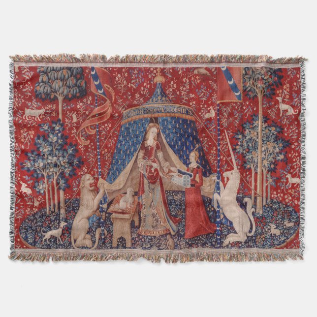 Couverture Lady and Unicorn Medieval Tapestry Desire (Devant)