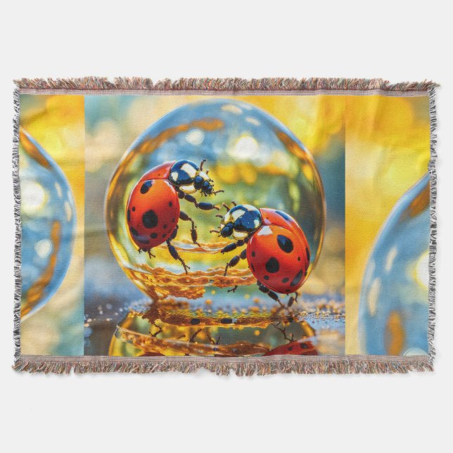 Couverture Ladybugs dans une goutte d'eau (Devant)