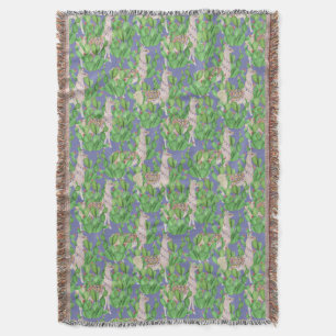 Couverture Lama d'aquarelle et motif de Catus