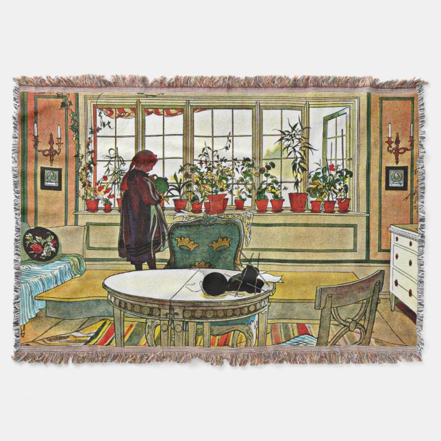 Couverture Larsson, Fleurs sur le rebord de la fenêtre (Devant)