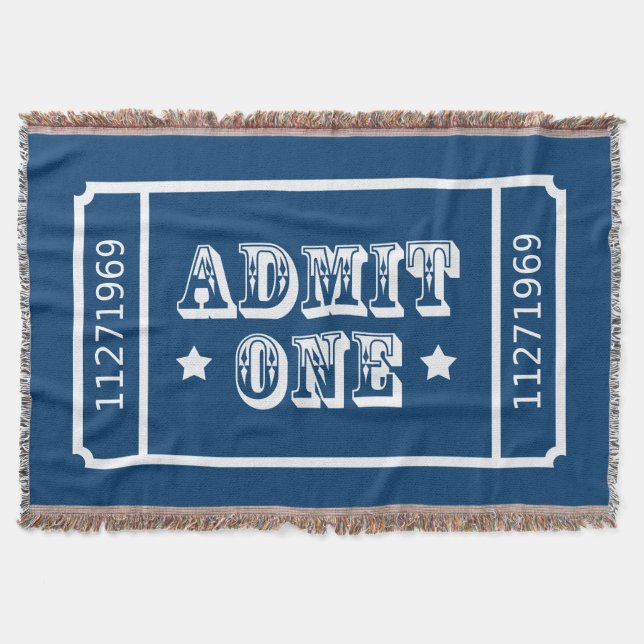 Couverture Le billet de film de théâtre de cirque admettent (Devant)