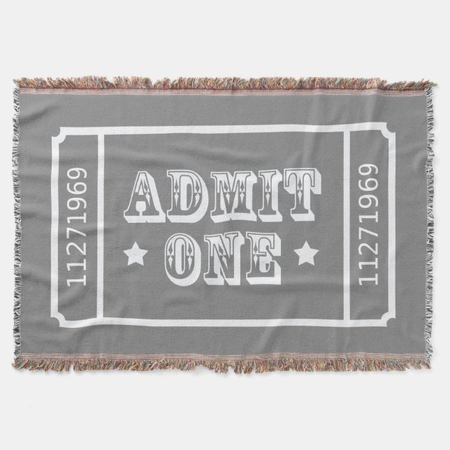 Couverture Le billet de film de théâtre de cirque admettent (Devant)