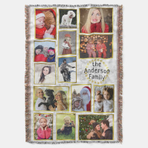 Couverture Le collage de photo de famille 14 images marbrent