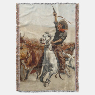 Couverture Le Roundup Western Art par Frederic Remington