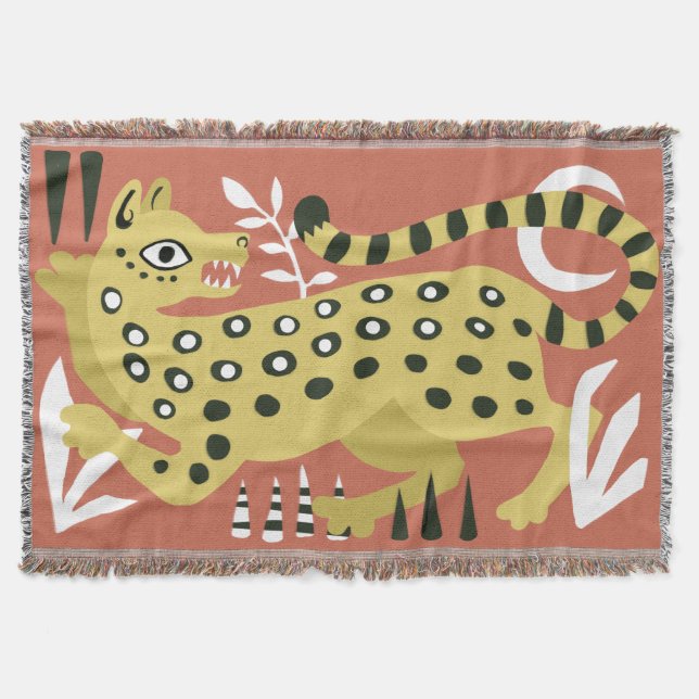 Couverture Leopard Abstrait (Devant)