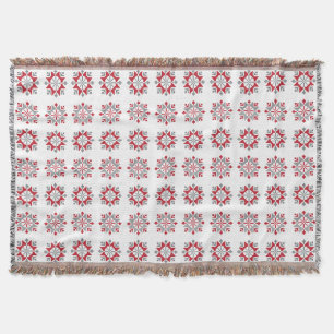Couverture Letton motif géométrique du soleil du matin VII