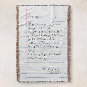 Couverture Lettre manuscrite personnalisée Message d'amour Ma