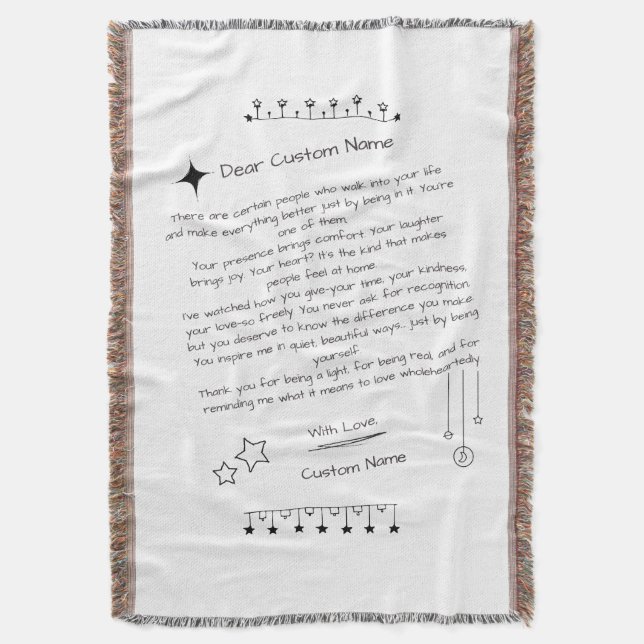 Couverture Lettre personnalisée à une belle personne (devant Vertical)