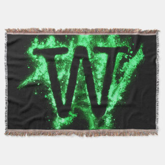 COUVERTURE LETTRE W MAJUSCULE VERTE