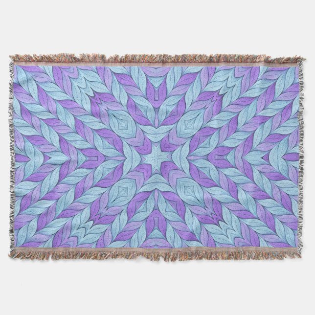 Couverture Light Amethyst and Pale Aqua Pattern (Devant)