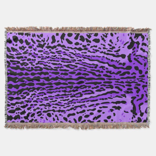 Couverture Lilas ocelot marques pression (Devant)
