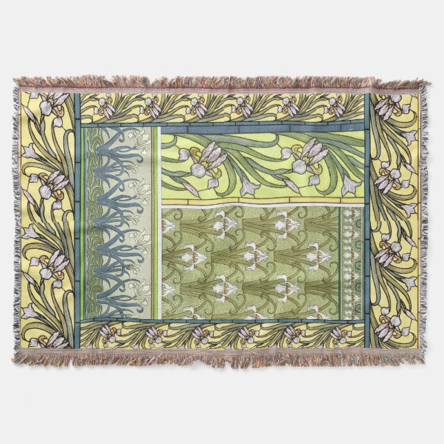 Couverture L'iris de Nouveau d'art fleurit le jet floral de (Devant)