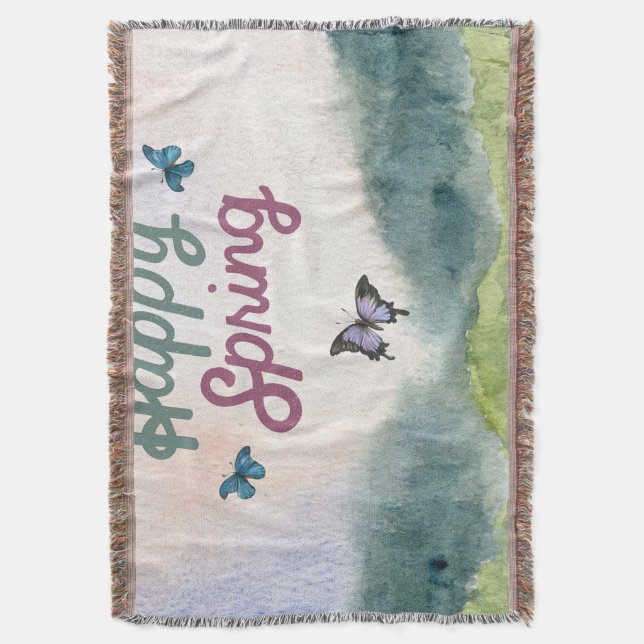 Couverture Lit Luxe Murugi Lit Printemps Lève Blanche (devant Vertical)