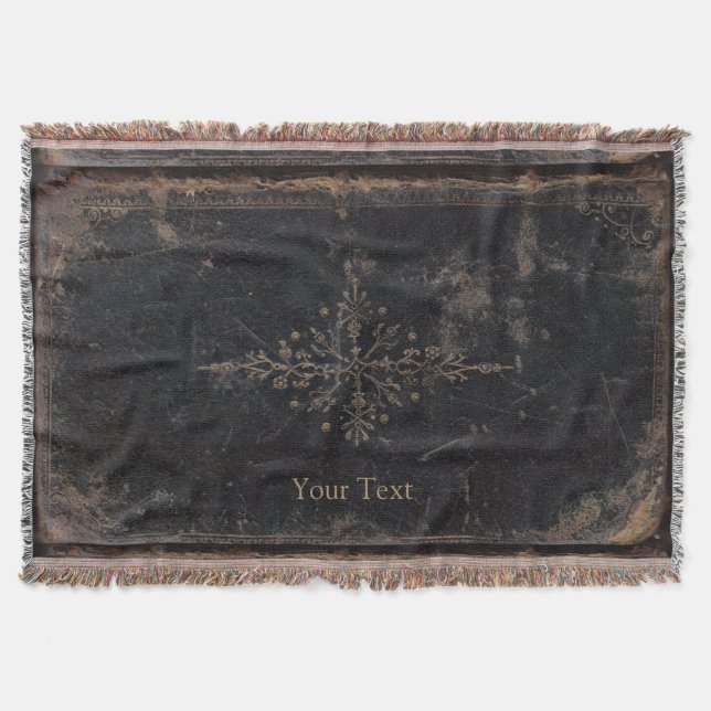 Couverture Livre en cuir antique avec la feuille d'or (Devant)
