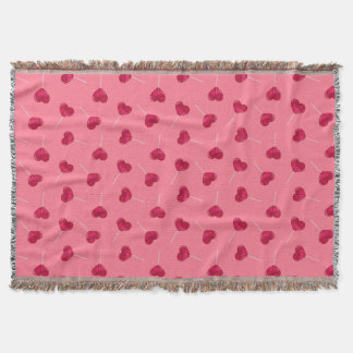 Couverture Lollipopes du Coeur Rouge et motif sur rouge chaud