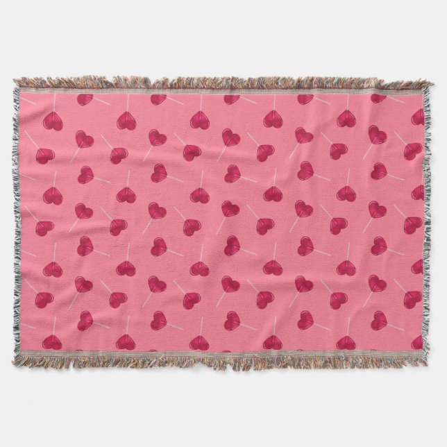 Couverture Lollipopes du Coeur Rouge et motif sur rouge chaud (Devant)