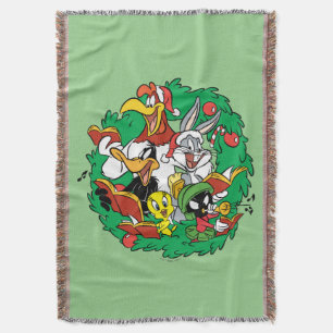 Couverture LOONEY TUNES™ Group Christmas Wreath