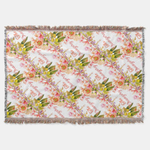 Couverture l'orangerie pêche et lavandeJeter Coussin