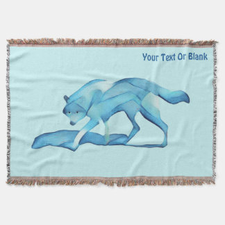 Couverture Loup Bleu Sur Neige
