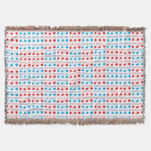 Couverture LOVE est une citation LOVE en rouge et bleu