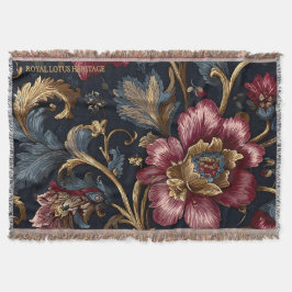 Couverture Luxury Indian Floral Blanket Vintage Royal