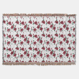Couverture Lys de Noël rouges et blancs