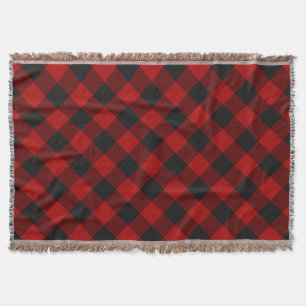 Couverture MacGregor Rob Roy carreau rouge Buffalo