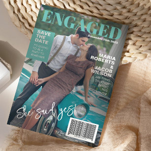 Couverture Magazine Enregistrer la date Faire-part