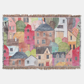 Couverture Maisons Abstraites : Aquarelle Arrière - plan sans