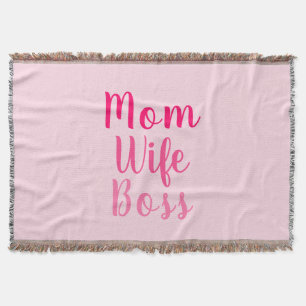 Couverture Maman femme patron dégradé rose script personnalis