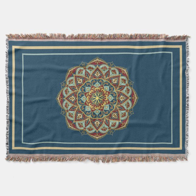 Couverture Mandala Oriental - Lance Blanket (Devant)