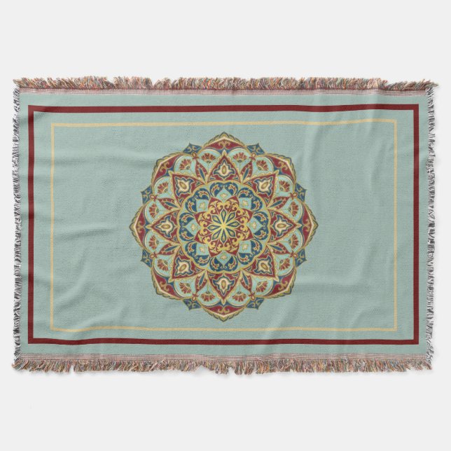 Couverture Mandala Oriental - Lance Blanket (Devant)